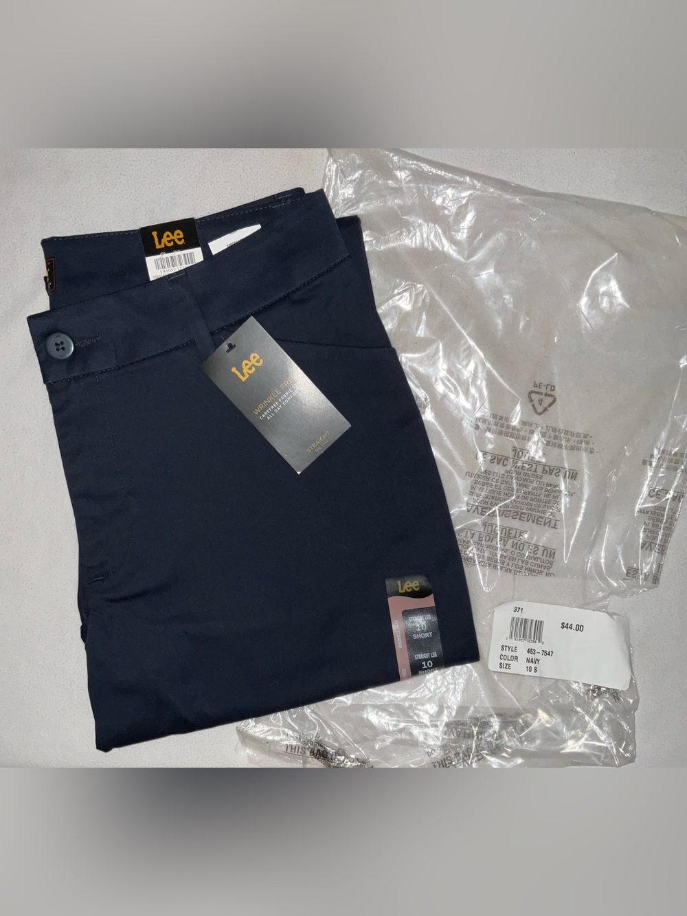 Lee Dark Navy Casual Pants